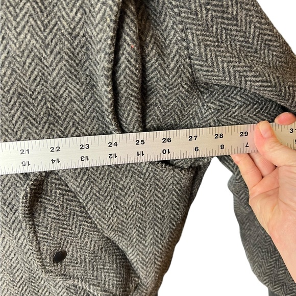 VTG Members Only Jacket Mens Large 40 Black Bomber Coat Full Zip Adult 90s Wool - Picture 13 of 15